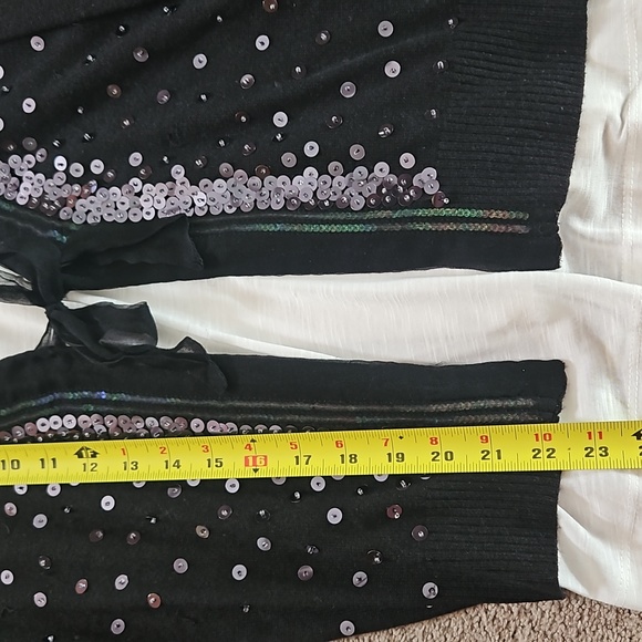 Moda International sequins, silk, and cashmere sweater - Picture 12 of 12